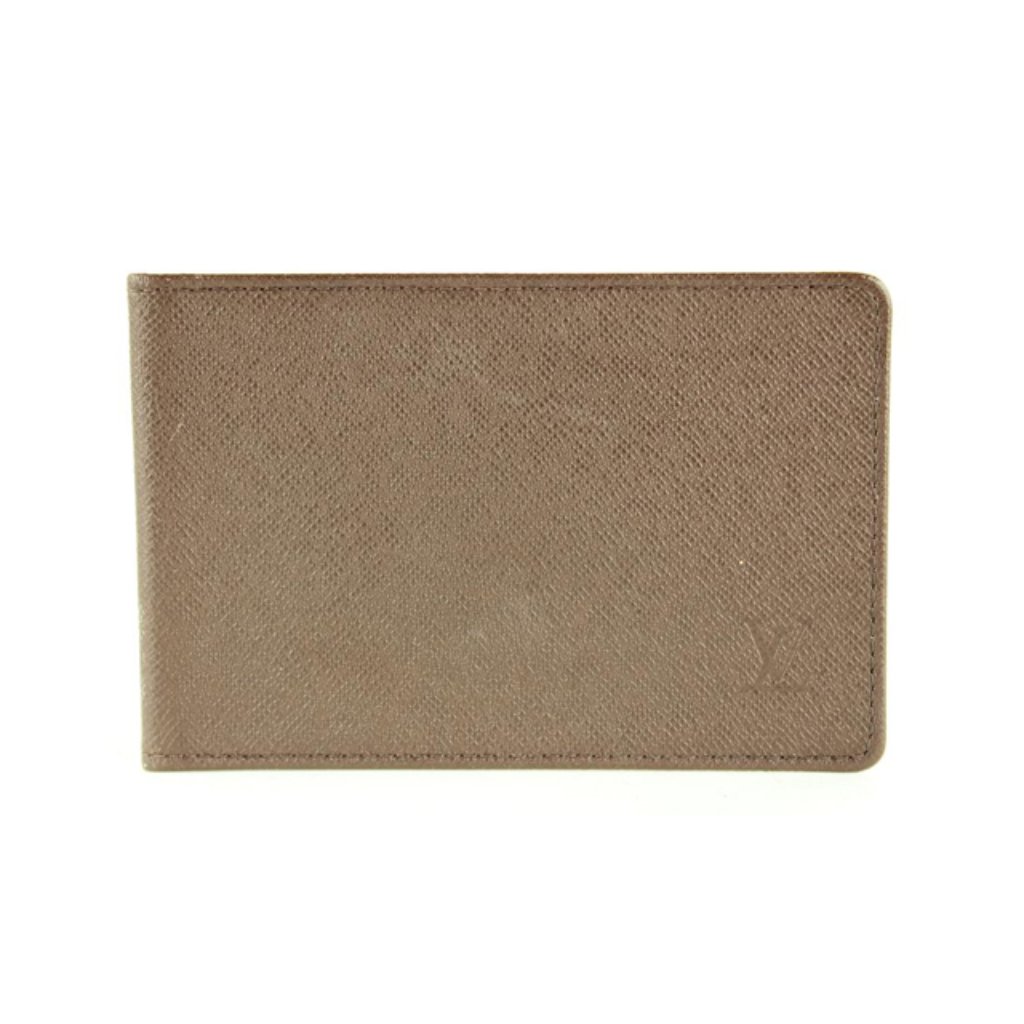 Louis Vuitton Brown Taiga Card Case Id Holder
